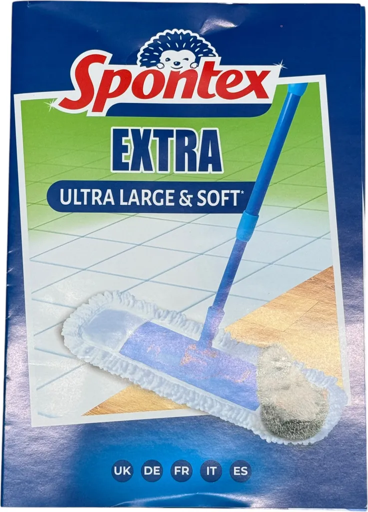 Balai Microfibre Polyvalent Spontex Mop Extra Plat Nettoyage Facile