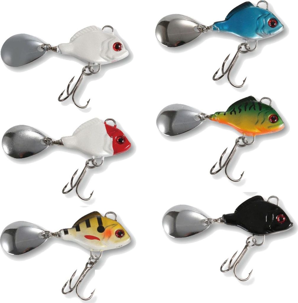 Paladin Double Action Spin 28g Bleikopfspinner - Jig Spinner, Farbe:schwarz