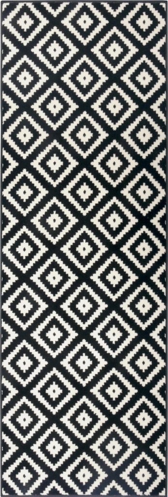 Hanse Home Hamla Designteppich Diamond Schwarz Creme