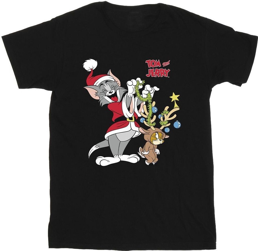 Tom & Jerry - T-Shirt für Herren BI52132 (S) (Schwarz)