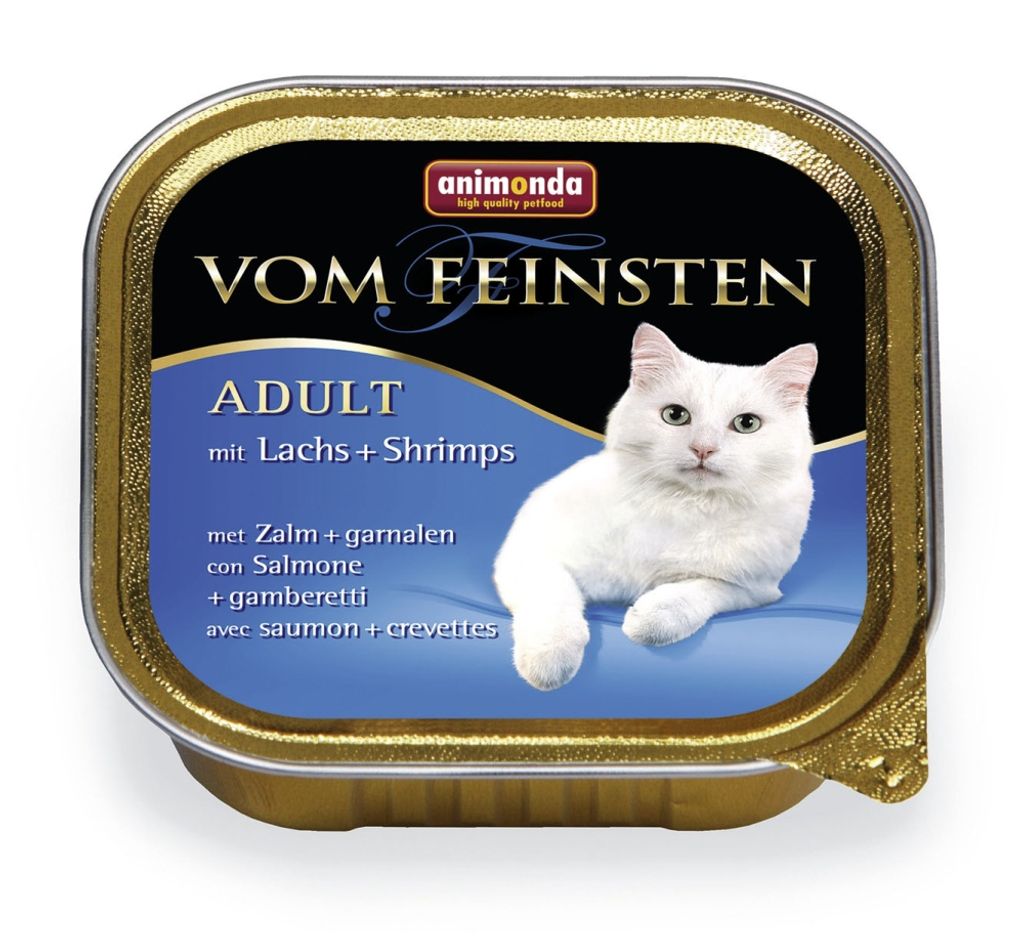 Animonda Vom Feinsten Adult mit Lachs & Shrimps 100gx32 Produktbild 