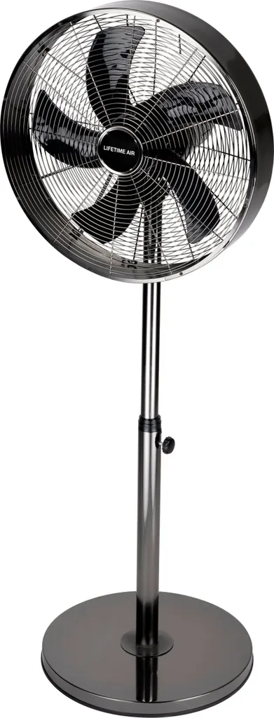 Ventilateur sur pied anti-canicule réglable noir 230V oscillation 90°