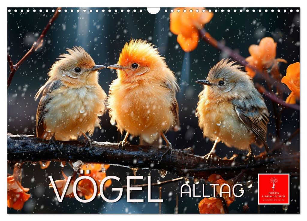 Vögel Alltag (Wandkalender 2027 DIN A3 quer), CALVENDO Monatskalender