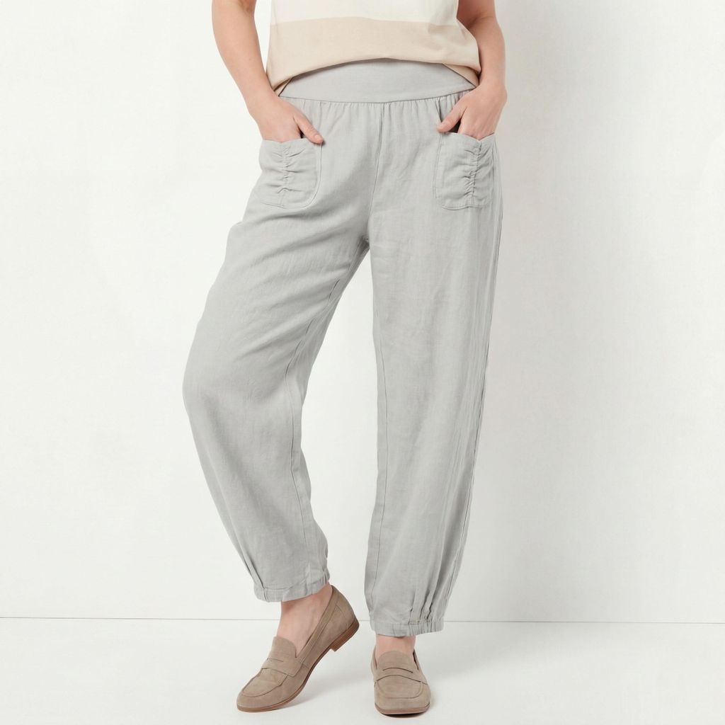 Leinenhose OriginalYou luftige Sommerhose Gummizug 38 - 54 für Damen Schlupfhose