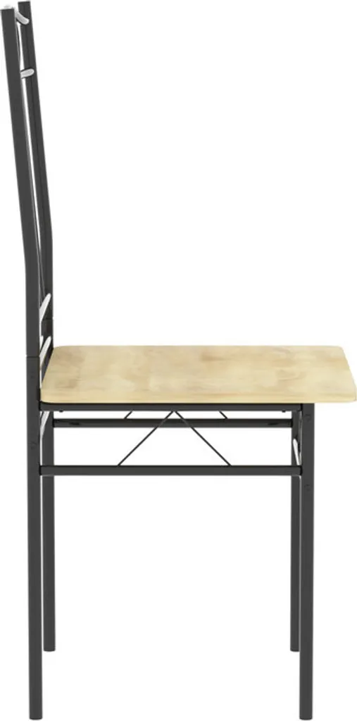 HJ WeDoo Ensemble Table à Manger 4 Chaises Bois et Métal Style Industriel - 11