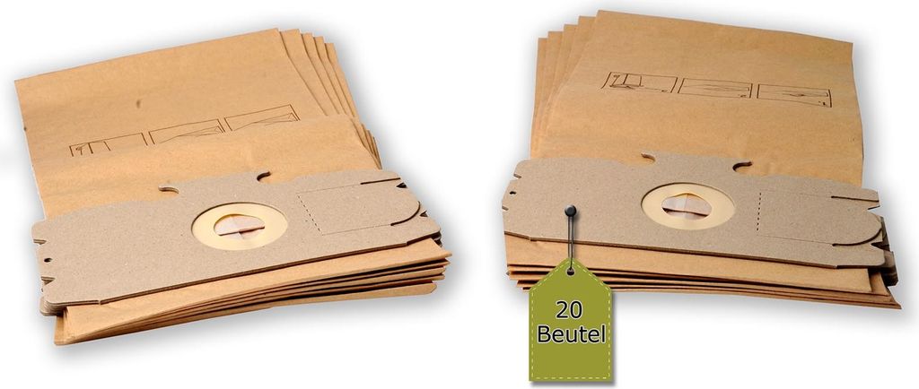 20 Staubsaugerbeutel passend für AEG 500... 517 Serie - Vampyr + 4 Mikro-Filter