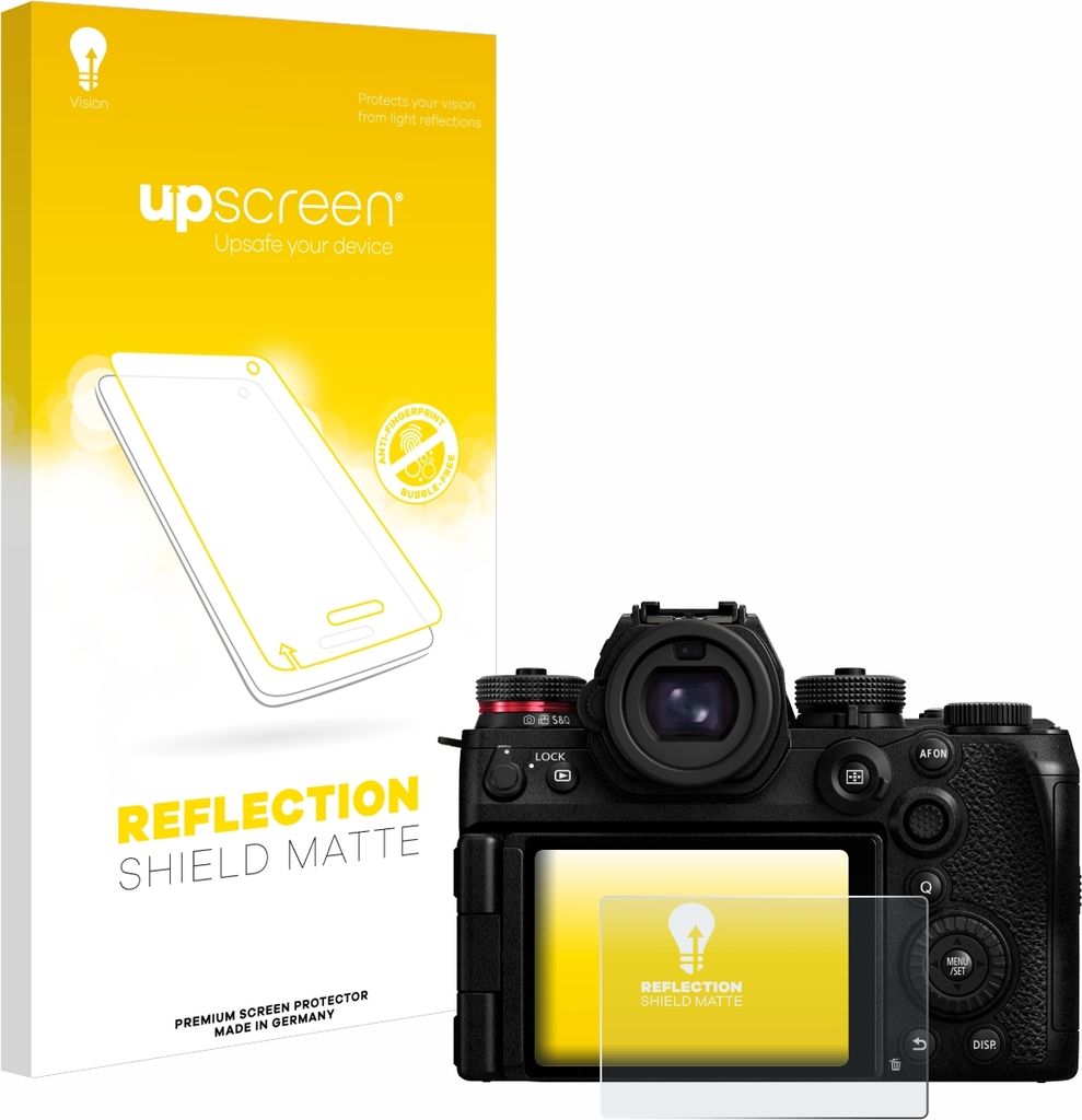 upscreen Schutzfolie für Panasonic Lumix S1R II Displayschutz Displayschutzfolie Folie Matt Entspiegelungsfolie