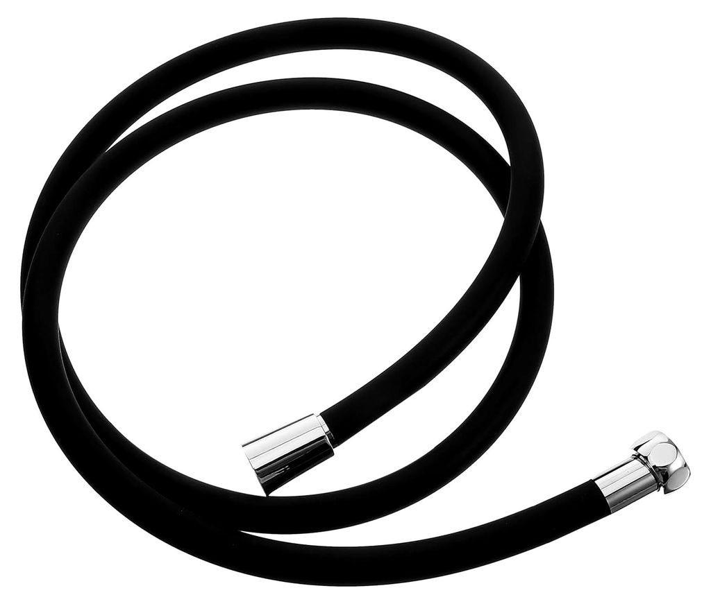 Duschschlauch 1,5 m flexibler Silikon-Brauseschlauch mit Hochdruckbeständigkeit und Knickschutz, universeller Anschluss für Dusche und Badarmaturen