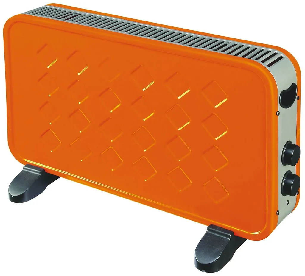 Chauffage d'appoint soufflant Niklas Biscotto Orange compact et mobile