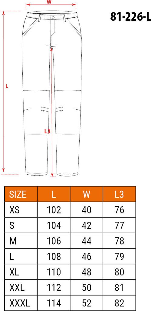 Premium Arbeitshose mit reflektierenden Elementen, Cordura Produktbild 2