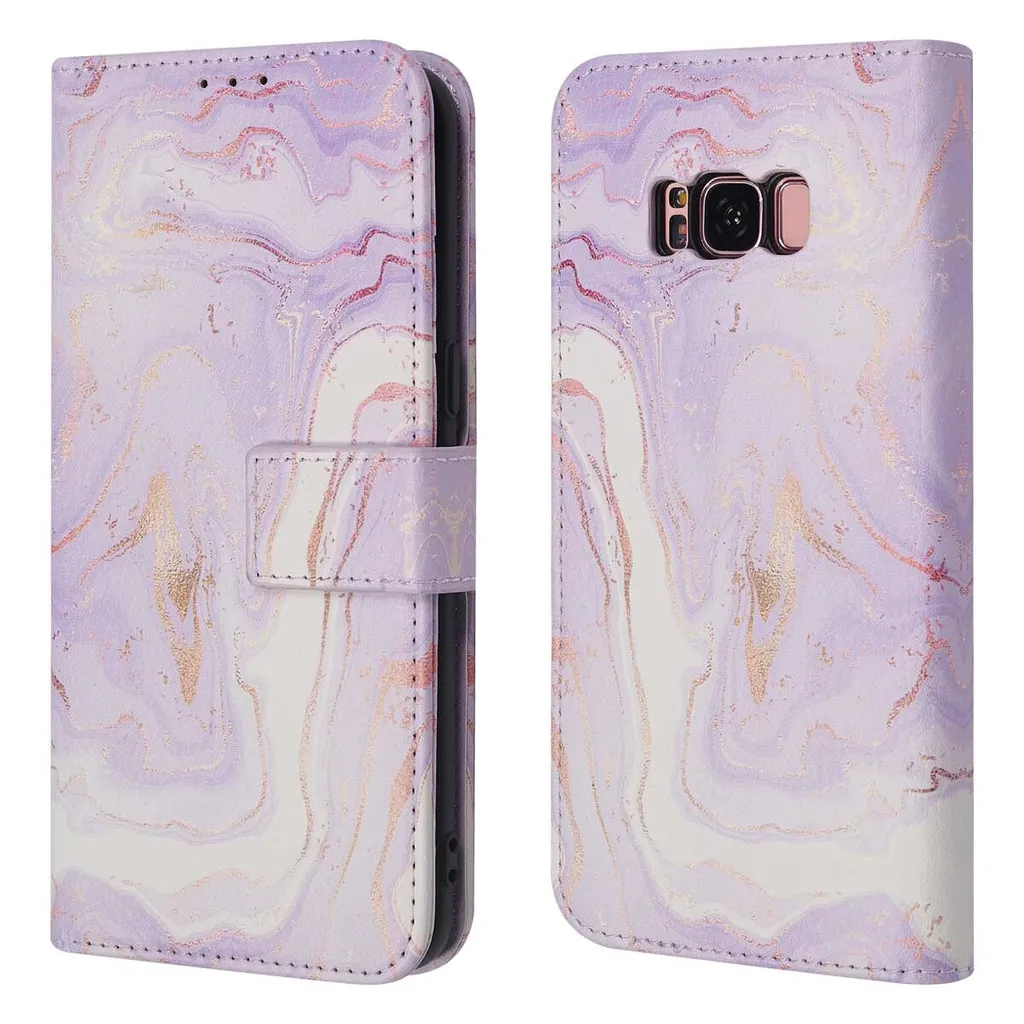Custodia a libro imoshion Purple Marble per Samsung S8 | Shop Online