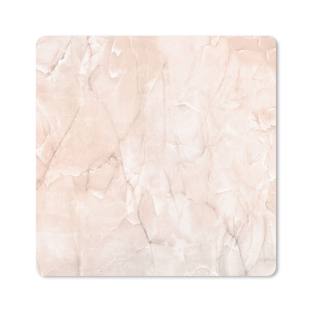 MuchoWow Mauspad Mousepad Marmor - Luxus - Rosegold 20x20 cm - Mousepads - Maus Mat - Pad - Mausunterlage - Desk Mat - Bureauartikeln