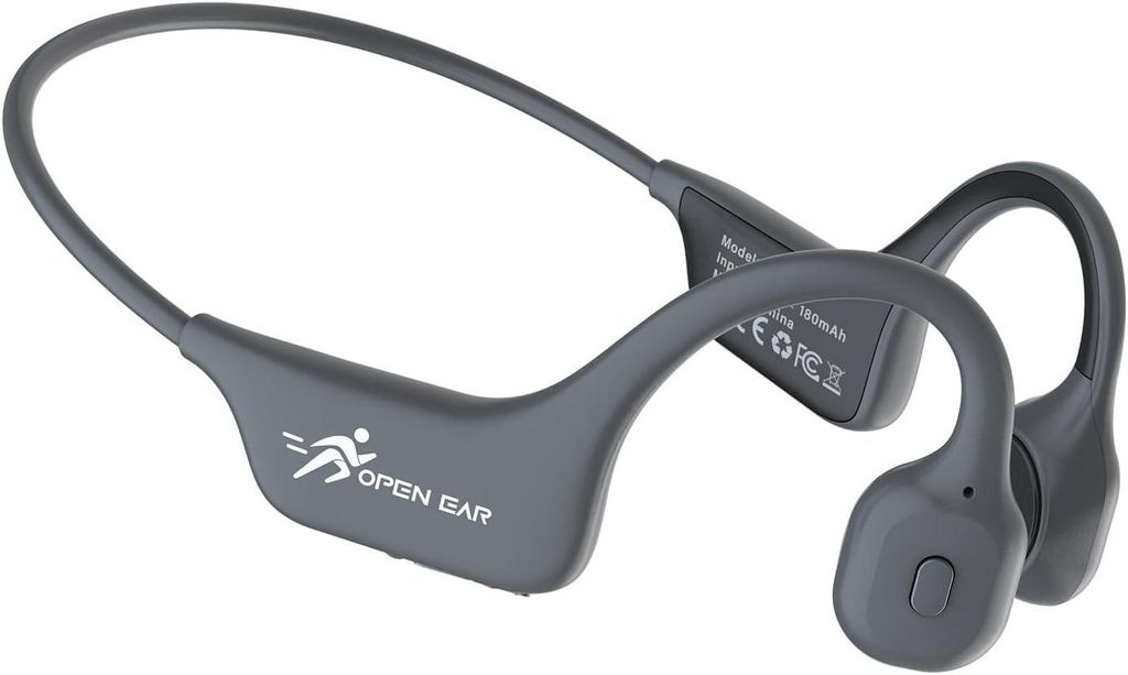 ANSTEN Knochenschall Kopfhörer Bluetooth 5.3 – Open Ear, IPX5 Wasserdicht & Schweißfest, Lange Akkulaufzeit, USB-C Schnellladung, Sport & Radfa...