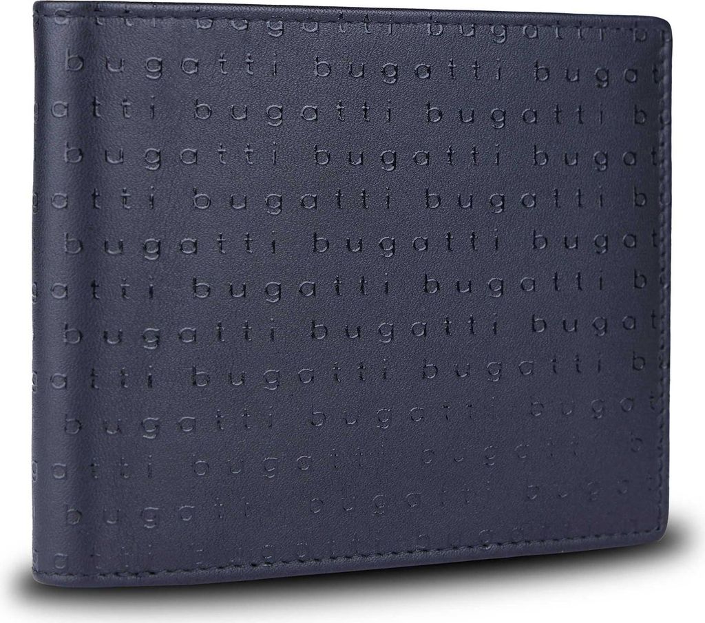 bugatti Geldbörse Lima RFID Wallet With Flap Letters Black schwarz
