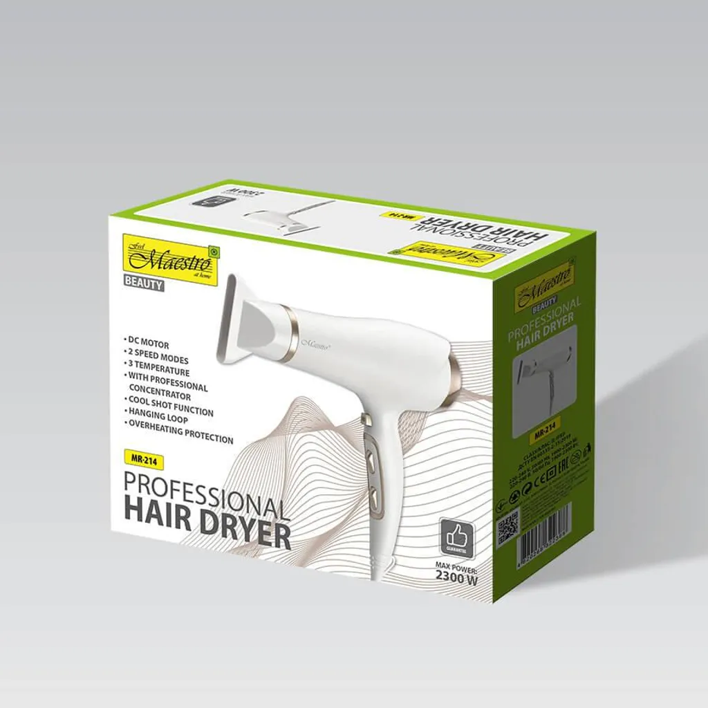 Sèche-cheveux Feel-Maestro 2300W séchage ultra rapide et mode ionique - 5