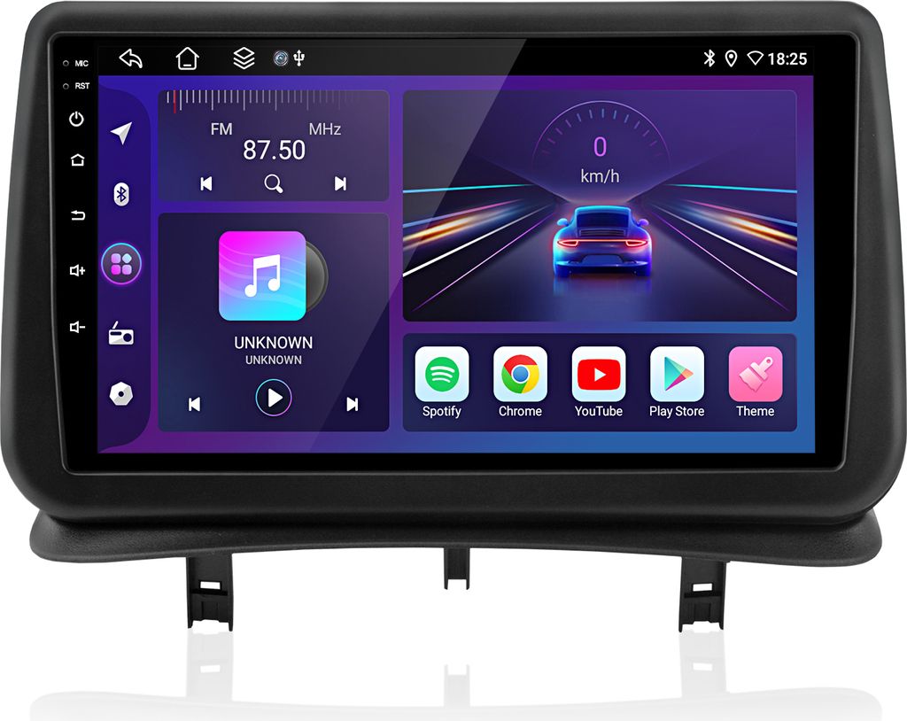 6+128G Carplay Android 15 Autoradio Für Renault Clio 3 2005-2014 GPS Navi WIFI 4G BT DAB+ SWC FM RDS DSP USB 8-Kern