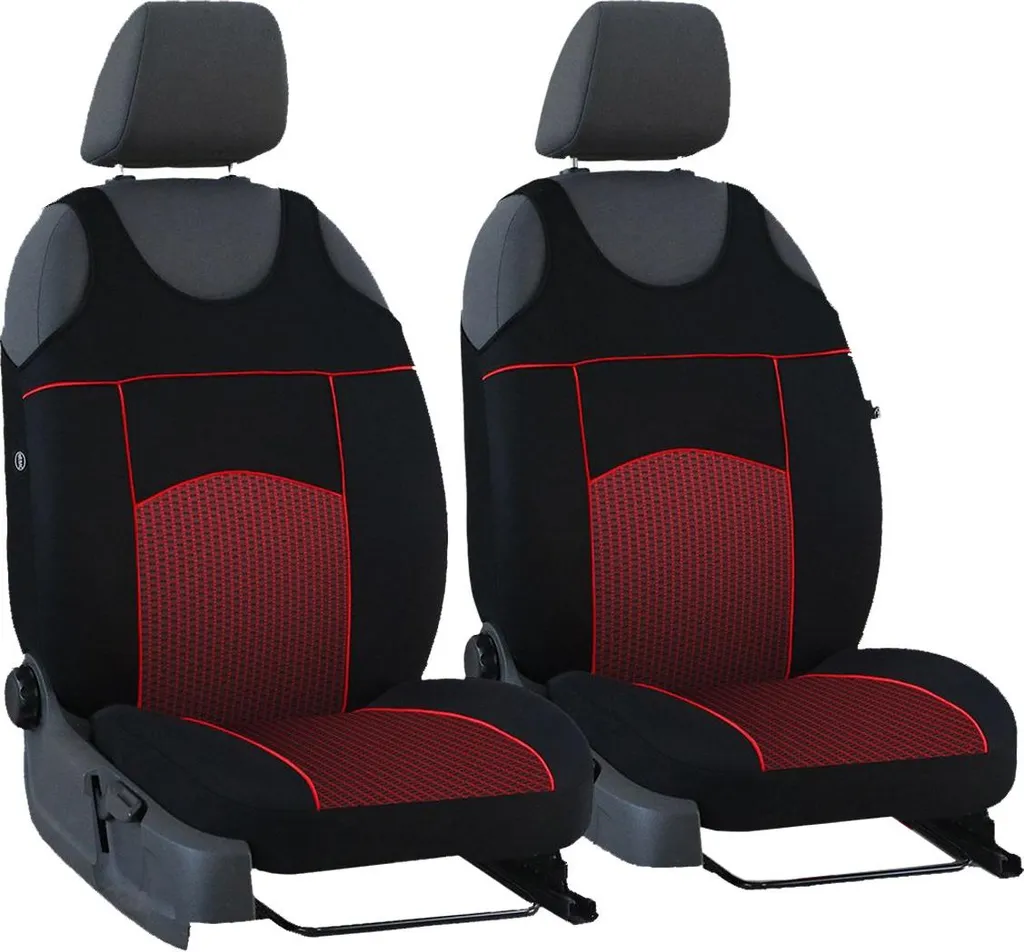 Coprisedili Rover 25 Rossi Universali | Set Anteriore 1+1 Alta Qualità - 10