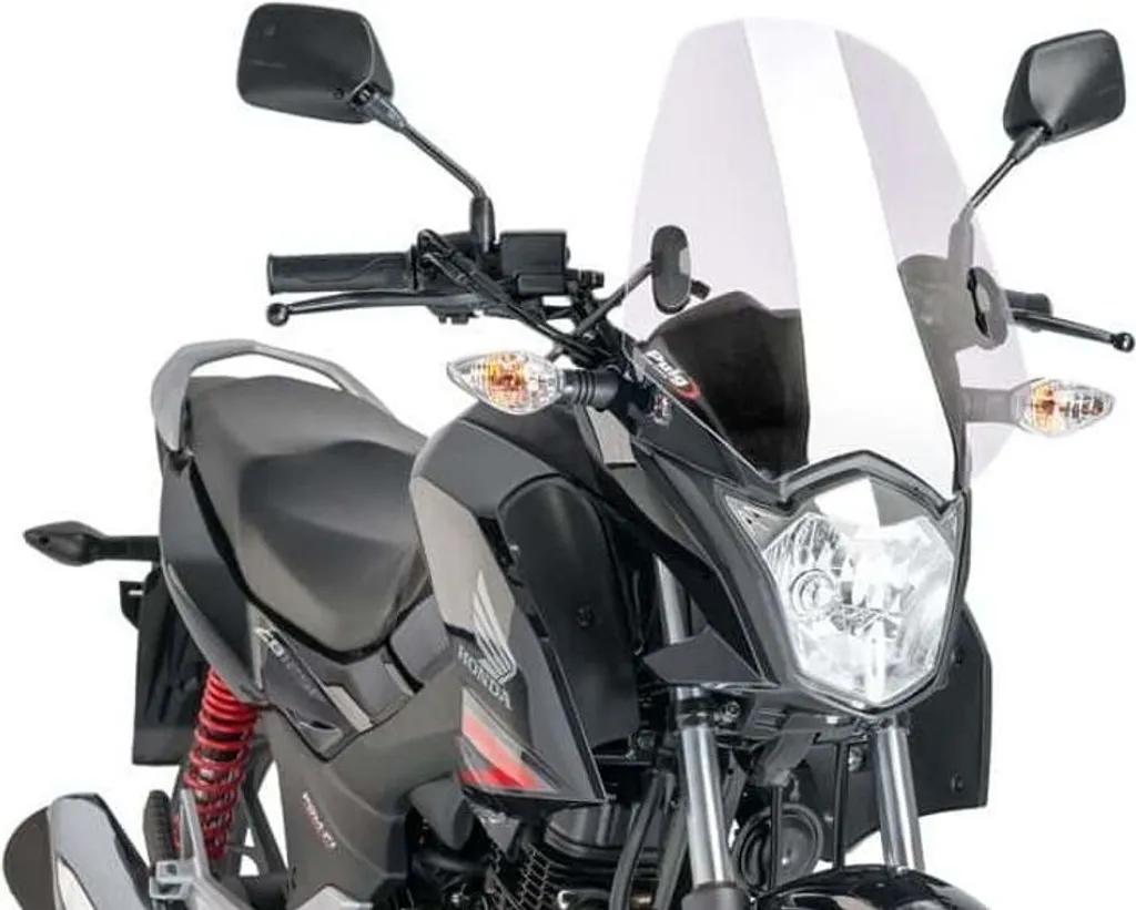 Saute-vent Sport Puig 7726W Honda CB125F haute protection transparent
