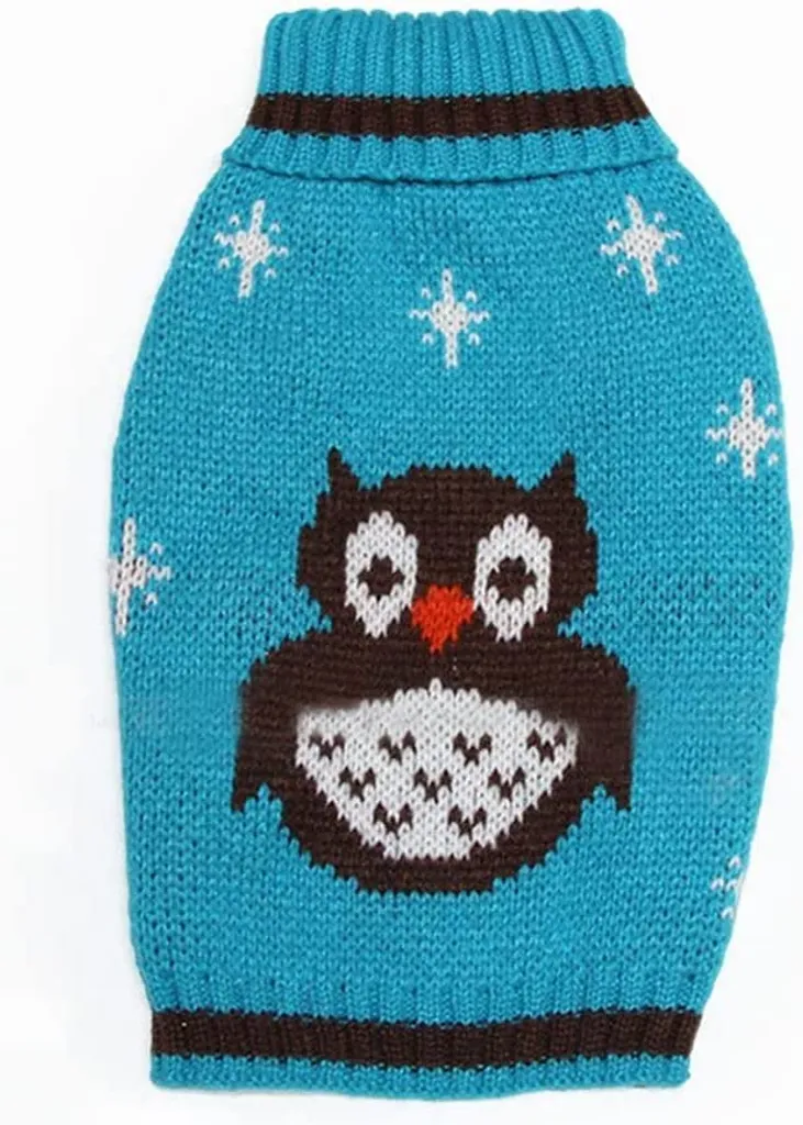 Vestiti per Animali Il Gufo Jumper: Maglioncino Natale Cane e Gatto XS - 5