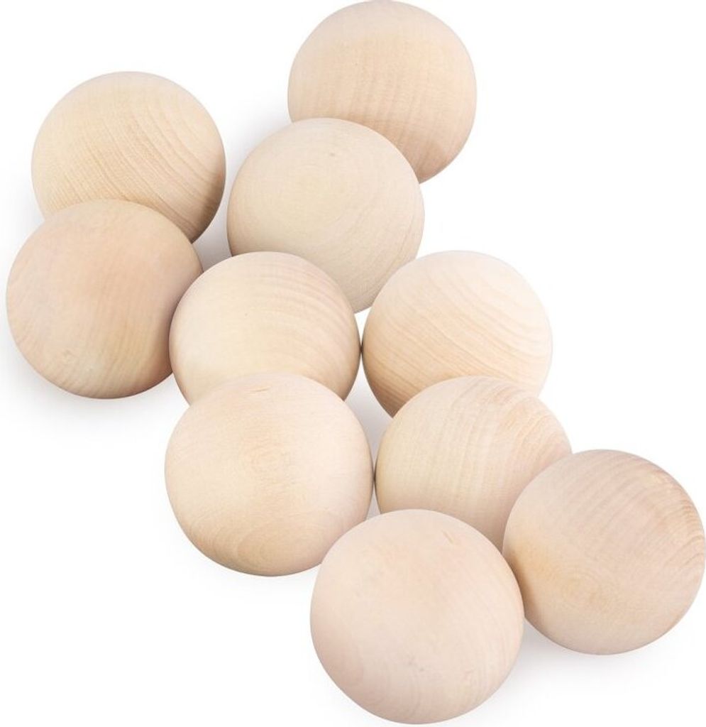 Ulanik Holzset „Kugeln“ 10 Stück 40 mm Produktbild 
