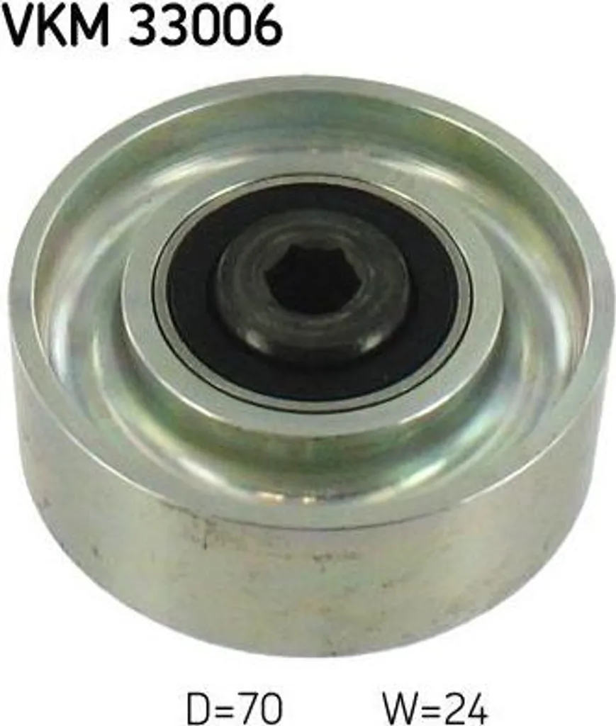 Rouleau de Guidage SKF VKM 33006 Haute Résistance pour Courroie OE