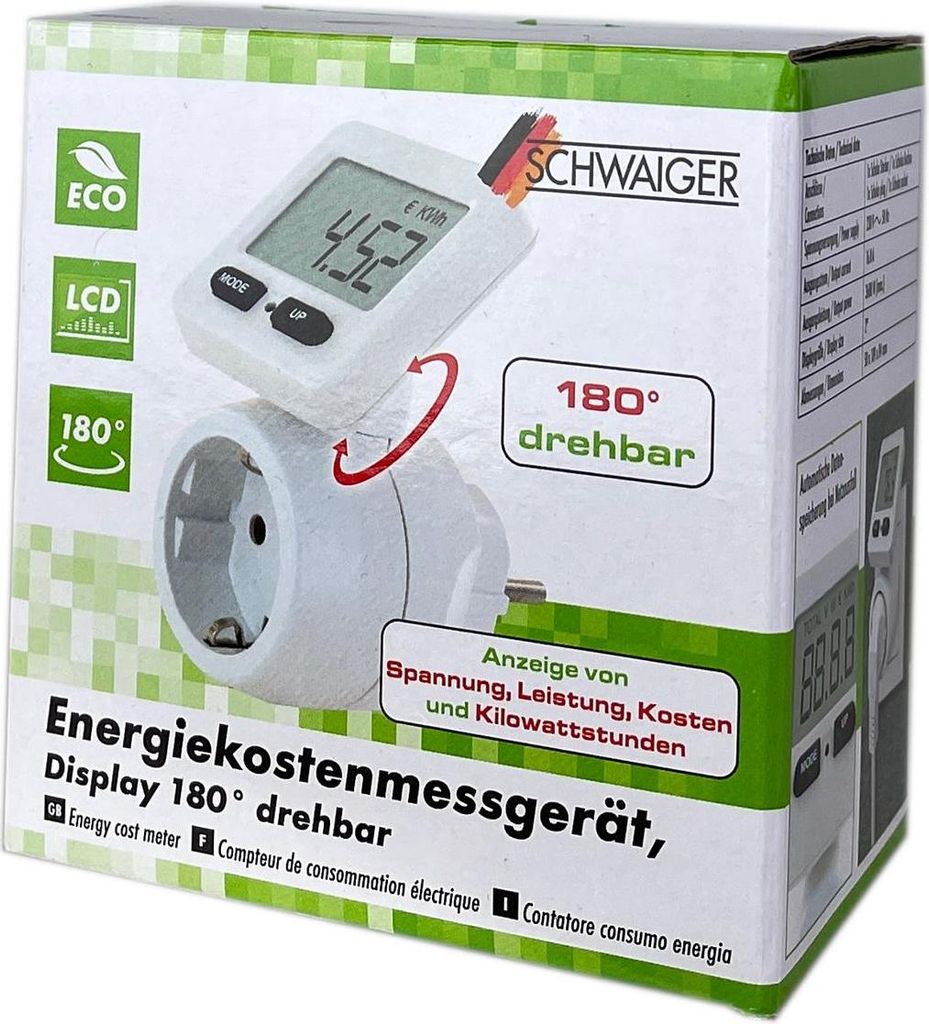 SCHWAIGER NET0010 Stromverbrauchsmonitor Produktbild 
