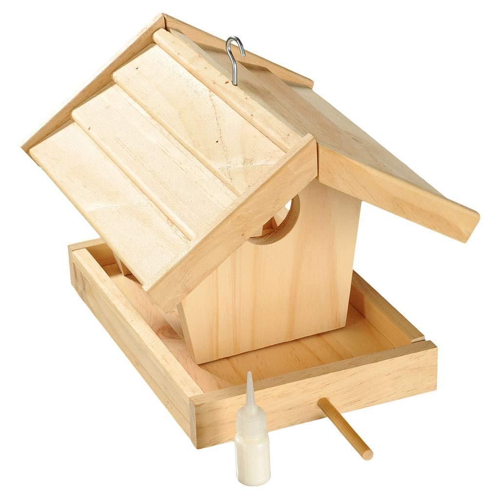 Vogelfutterhaus-Bausatz für Kinder, ,15,5 x 22,5 x 17,5 cm, Produktbild 