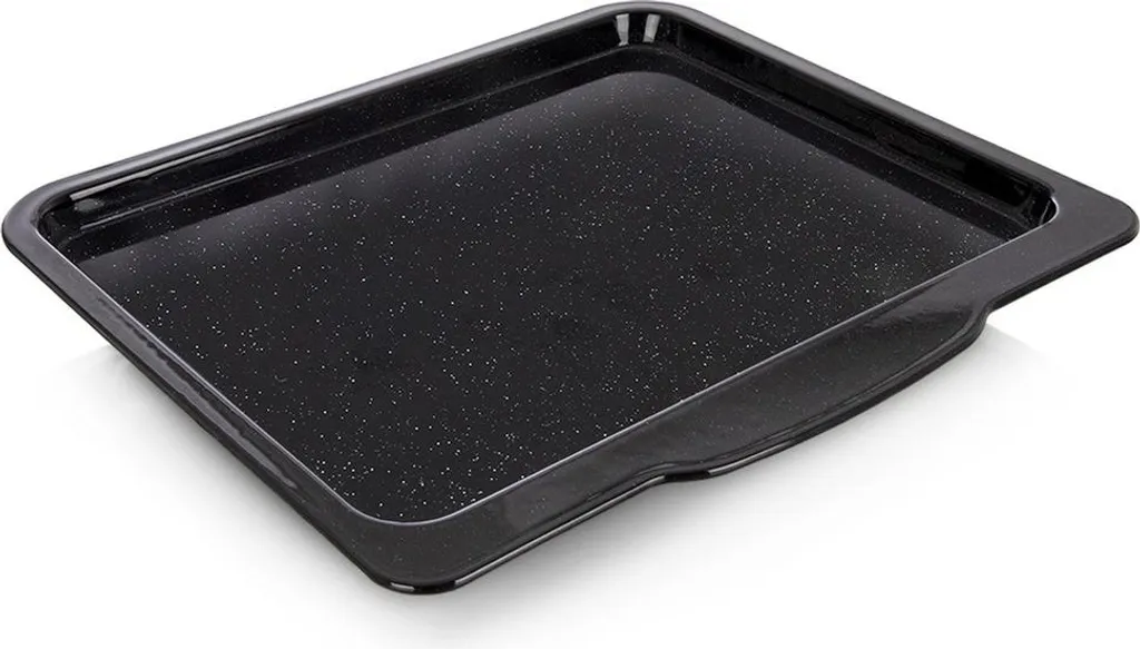 Teglia Orion Rettangolare Smaltata Nera - 40x35,5x2 cm - Antigraffio