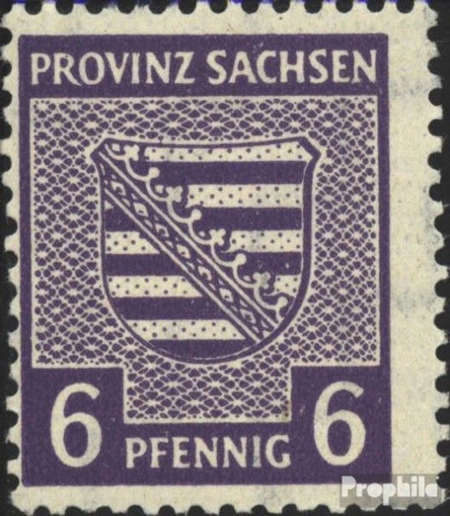 Briefmarken Sowjetische Zone (All.Bes.) 1946 Mi 76Y c postfrisch Provinzwappen