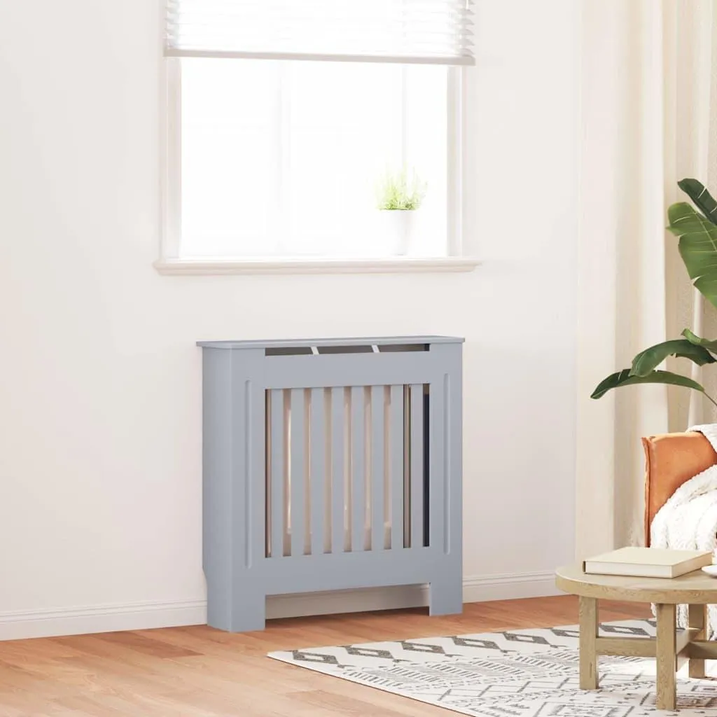 Meuble Cache-radiateur Gris 78 cm en MDF - Cache Radiateur Moderne - 2