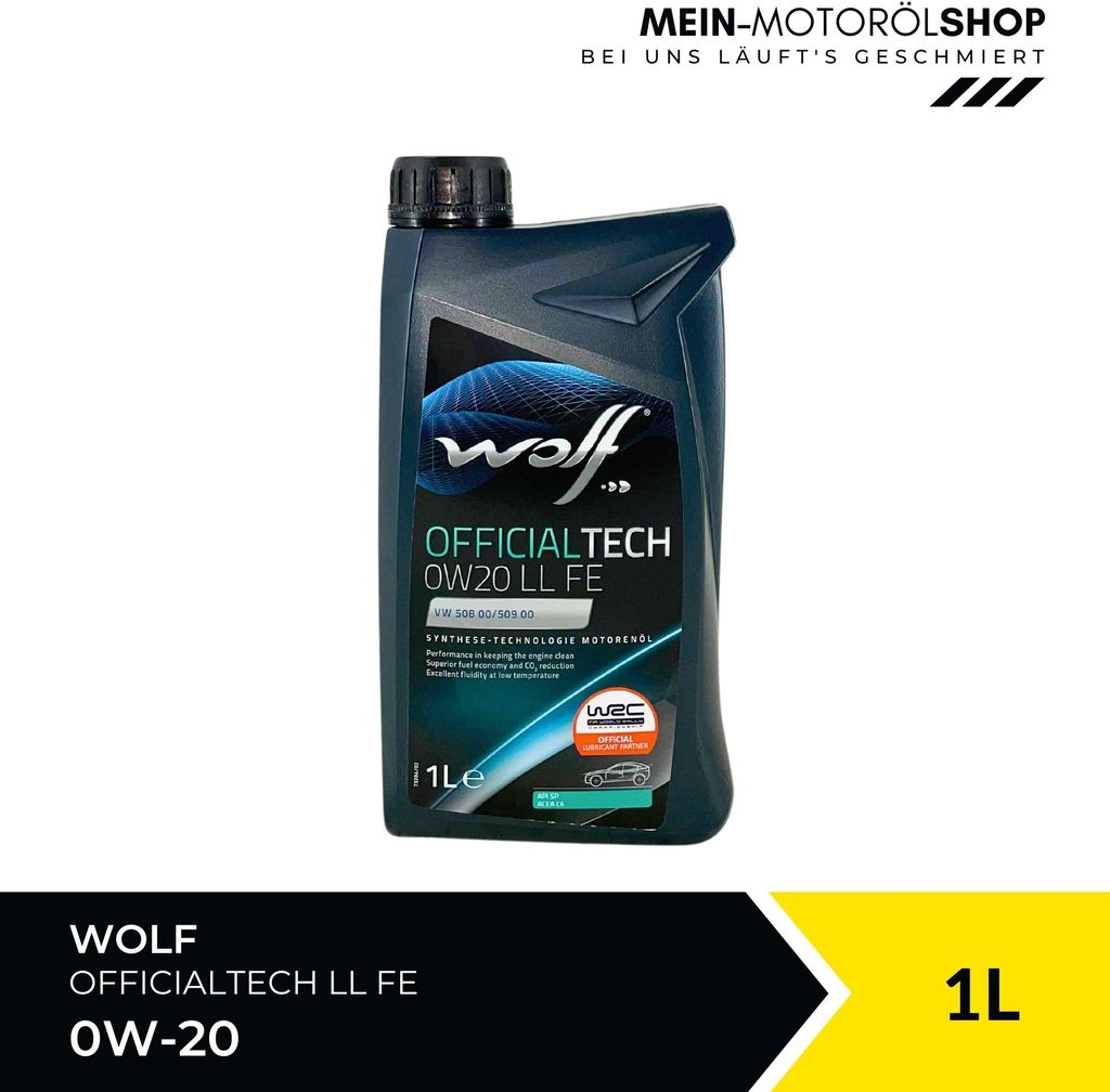 Wolf OfficialTech 0W-20 LL FE 1 Liter (1051977)