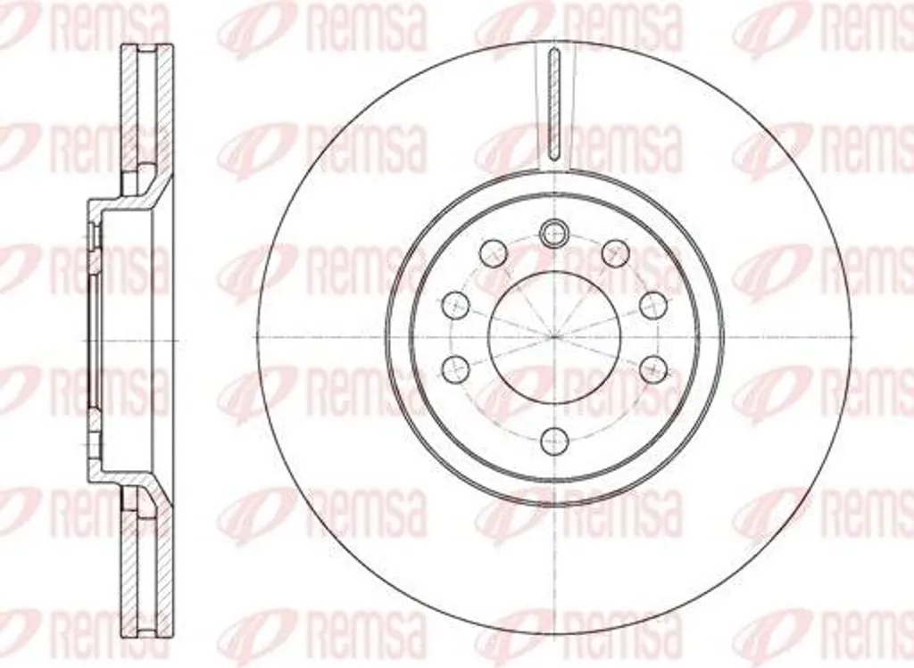 Disque de frein arrière OE 95526643 pour Opel Signum et Vectra