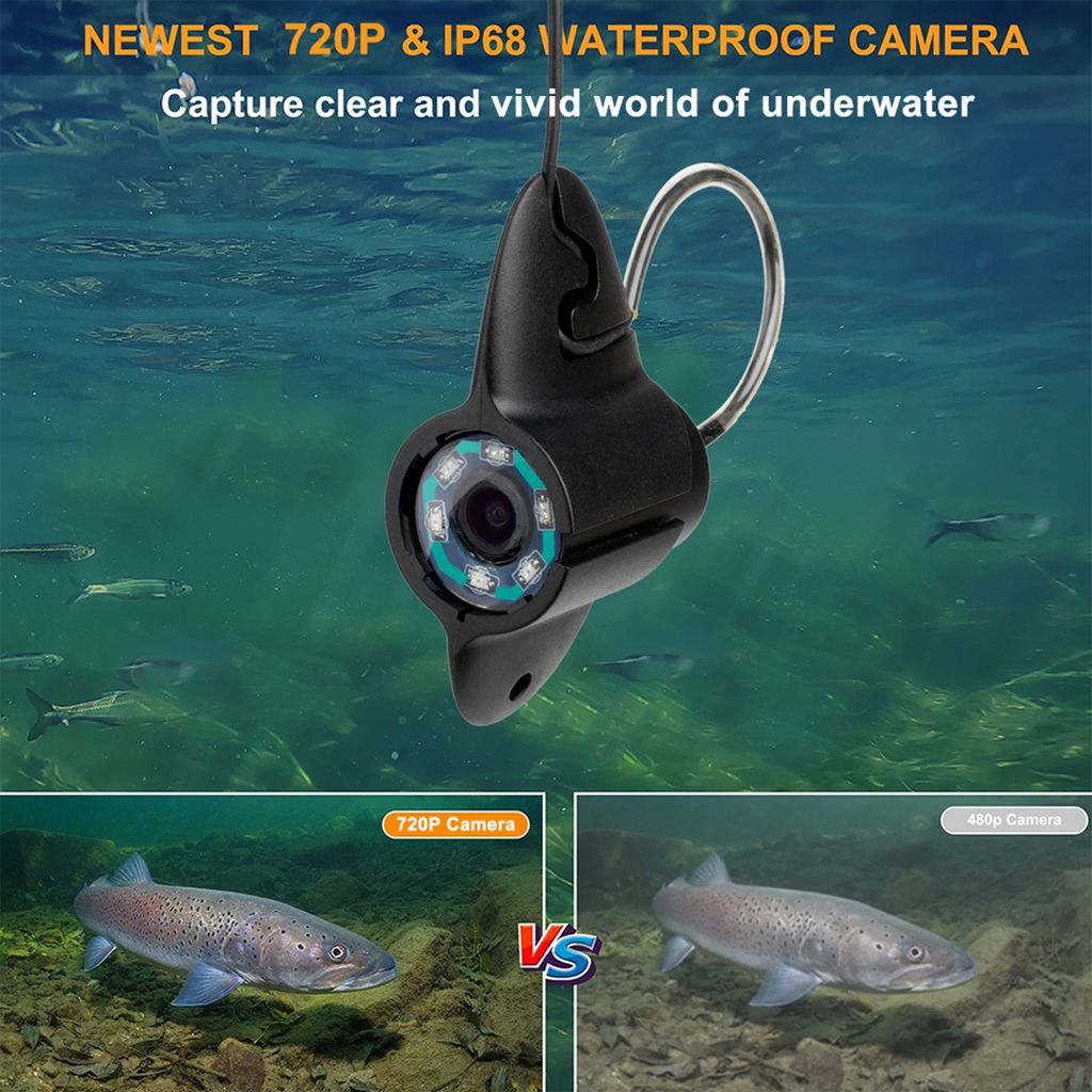 Unterwasser-Angelkamera Mit 4,3 Zoll Display – 30 M Kabel, 5000 MAh Akku, 1080P & Nachtsicht Für Eis- & Bootsangeln