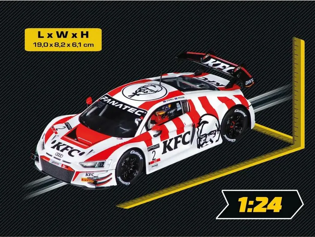 Carrera Digital 124 Audi R8 LMS GT3 evo II KFC Racing No.2 Slot Car