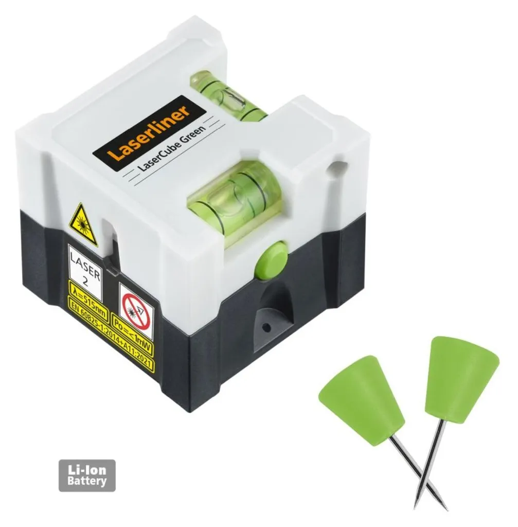 Laserliner LaserCube Green : Laser vert 10 m autonivelant compact