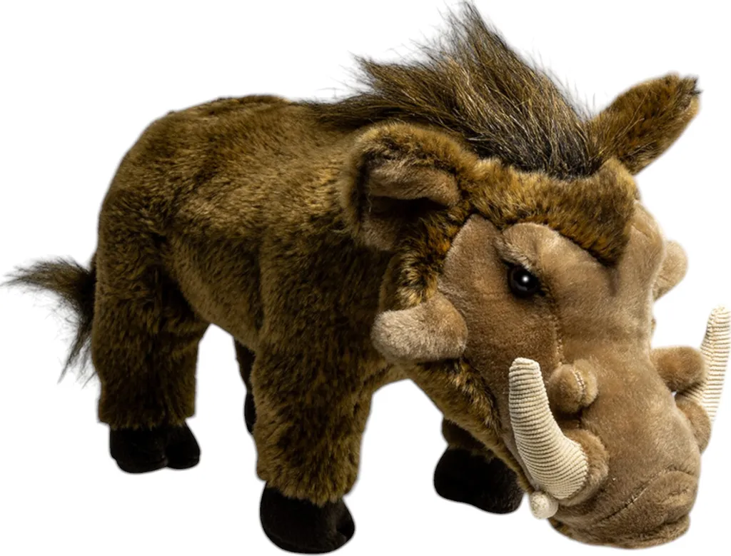 Peluche Phacochère réaliste Warzenschwein doudou de 34 cm debout