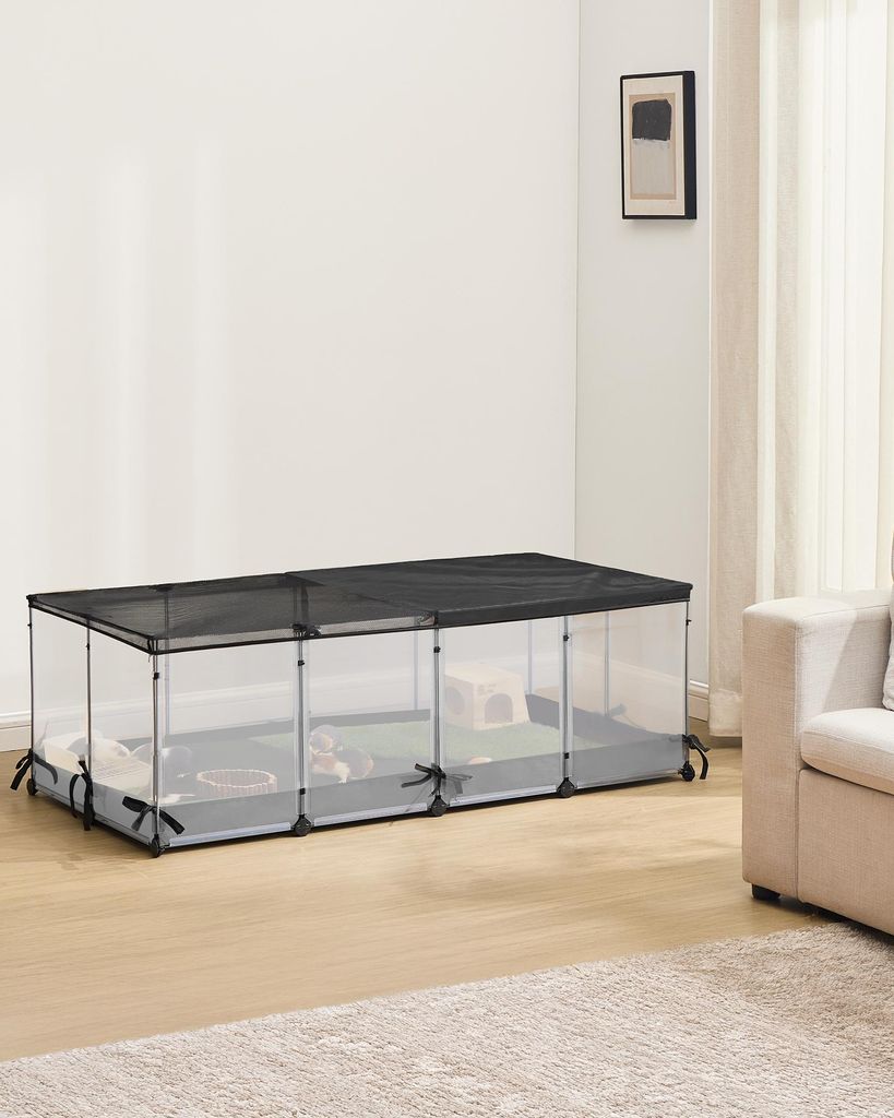 SONGMICS Kleintiergehege Freilaufgehege für Kaninchen mit Produktbild  KI-generiertes Bild