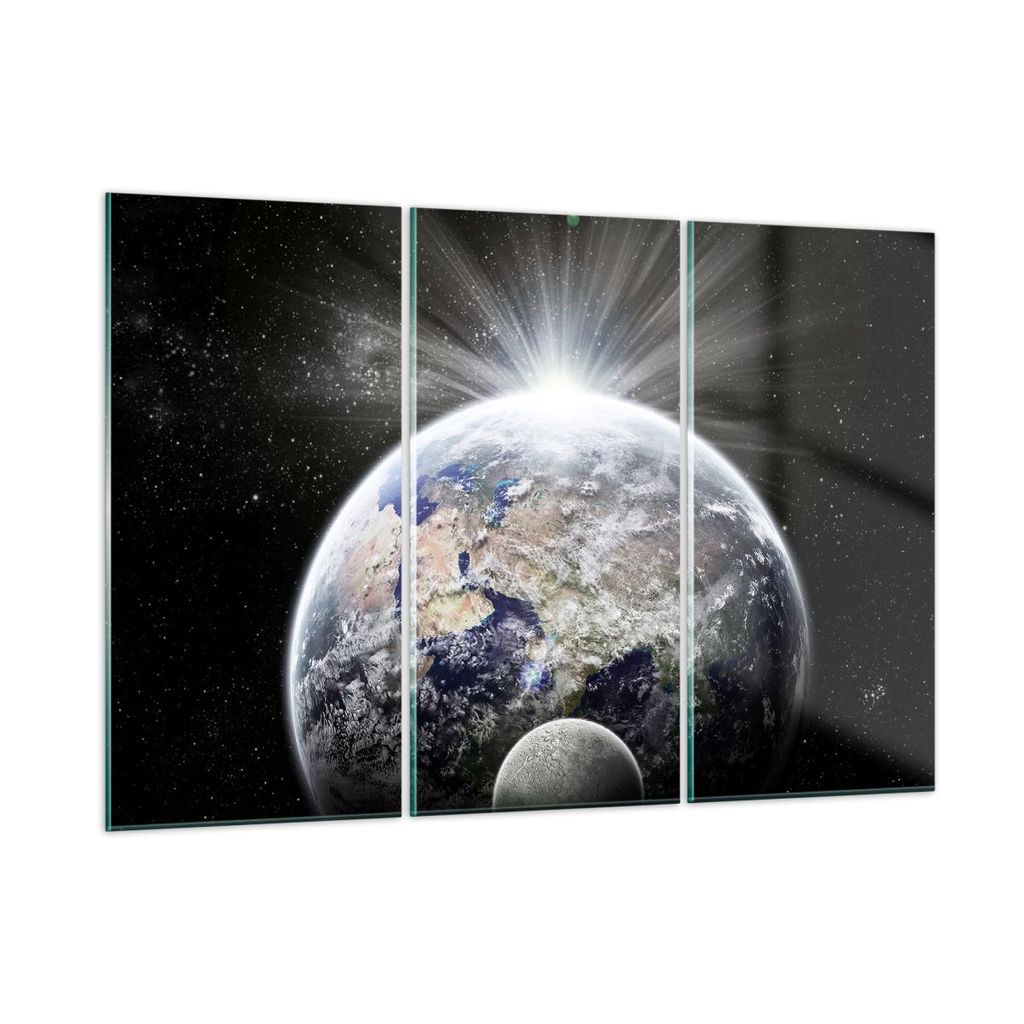 Bilder auf glas - Astronomie galaxie abstraktion - 165x110cm - Glasbilder - Wandbilder - Kunstdruck - zum Aufhängen bereit - Wanddekoration aus Gl...