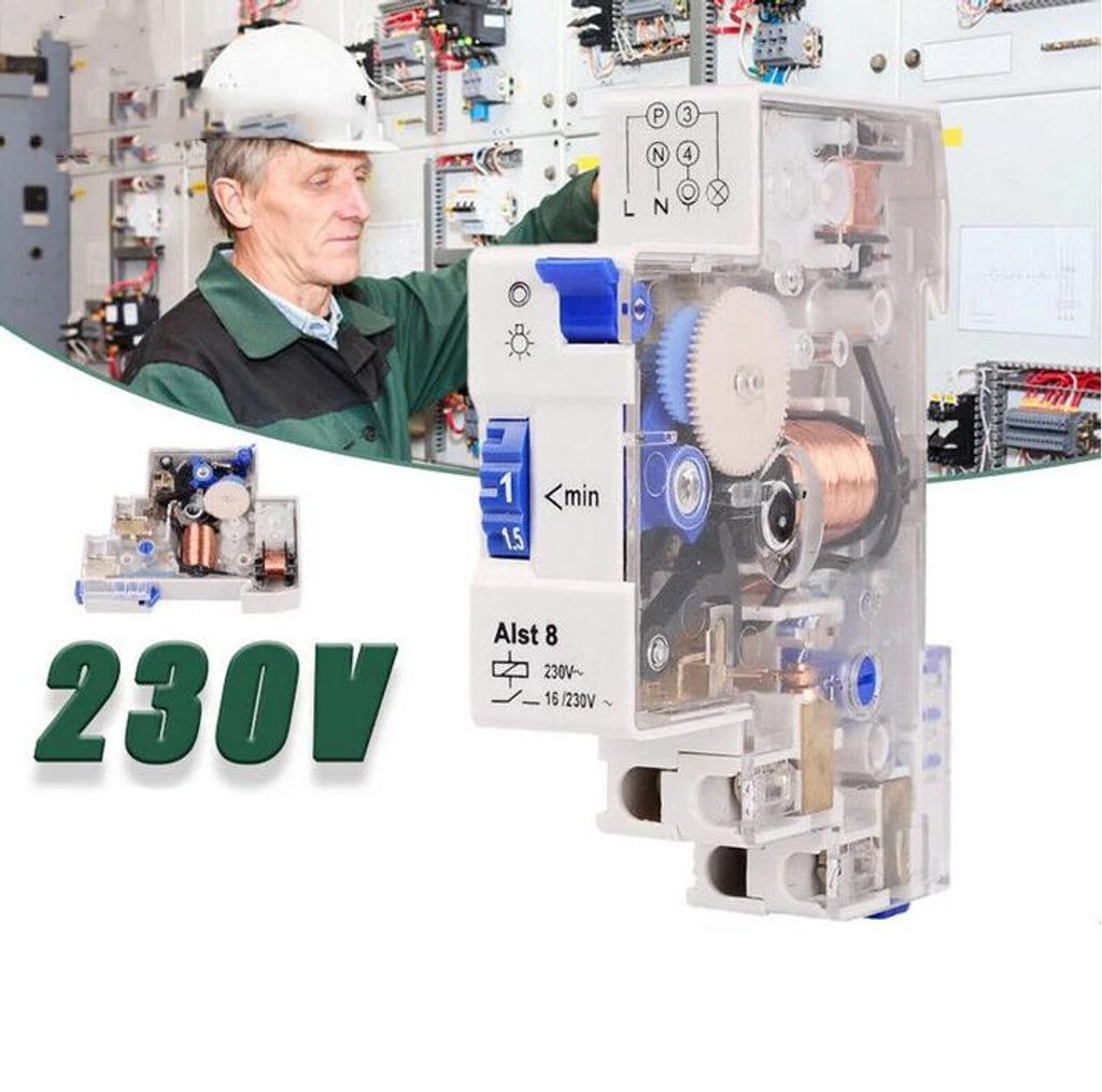 Für ALST8 Treppenlicht Zeitschalter Automat Zeitschaltuhr Produktbild 