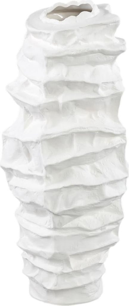 PTMD - Vase Aharon - Weiß - 20x18x42cm