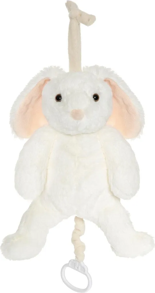 Tk Lolla's Musical Lapin Blanc - Doudou Musical Bébé pour le Sommeil