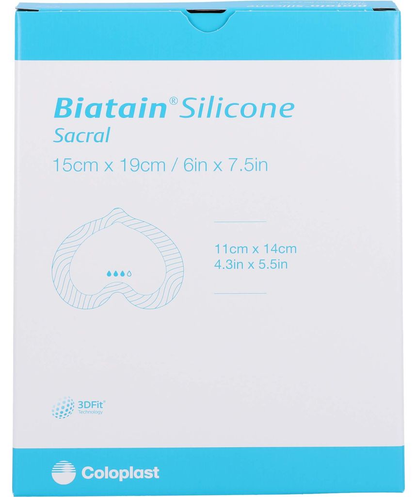 Biatain Silicone Schaumverb. Sakrum klein 15x19 cm, 5 St VER