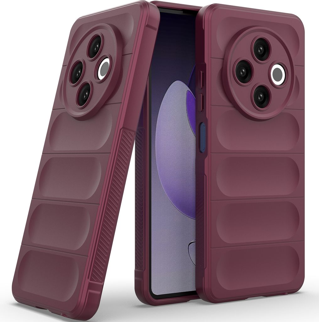 Handyhülle für Tecno Spark 30 4G Weich TPU Silikon Stossfest Anti-rutsch Hülle bordeaux