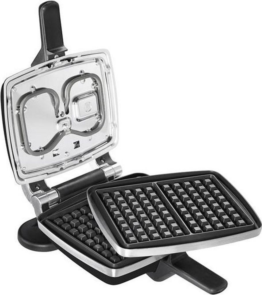 LAGRANGE Super 2 Antiadhésif, 2 Waffel(n), Rechteckig, Schwarz, Aluminium-Guss, Bakelit, 1000 W, 230 V