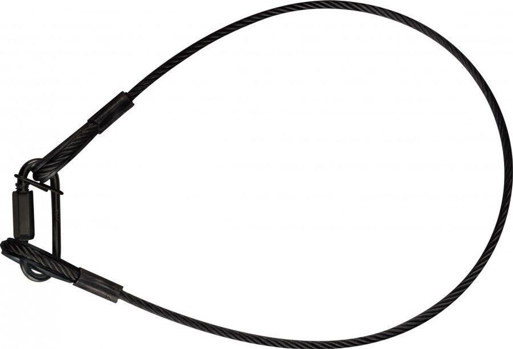 Riggatec Sicherungsseil, Safety 60cm x 4 mm bis 10 kg schwarz