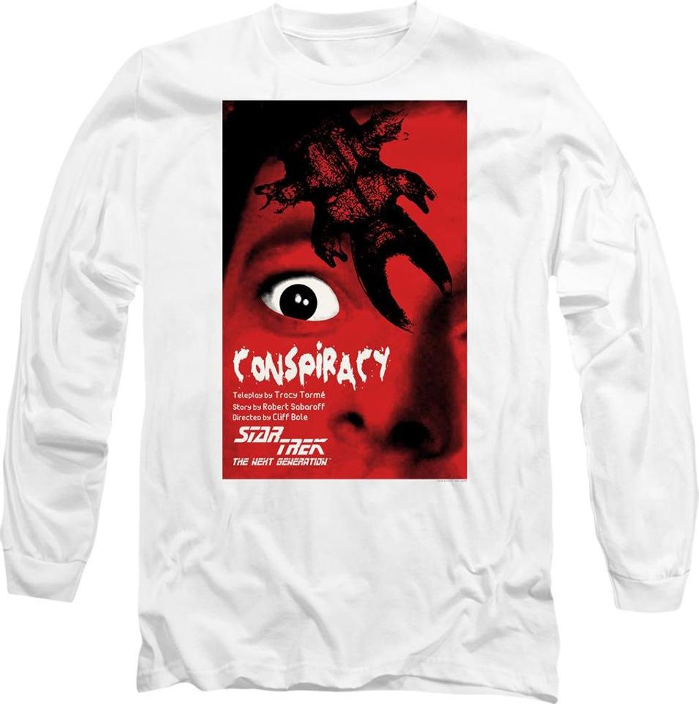 Star Trek - "The Next Generation Season 1 Episode 25" T-Shirt für Herren/Damen Uni TV9834 (XL) (Weiß)