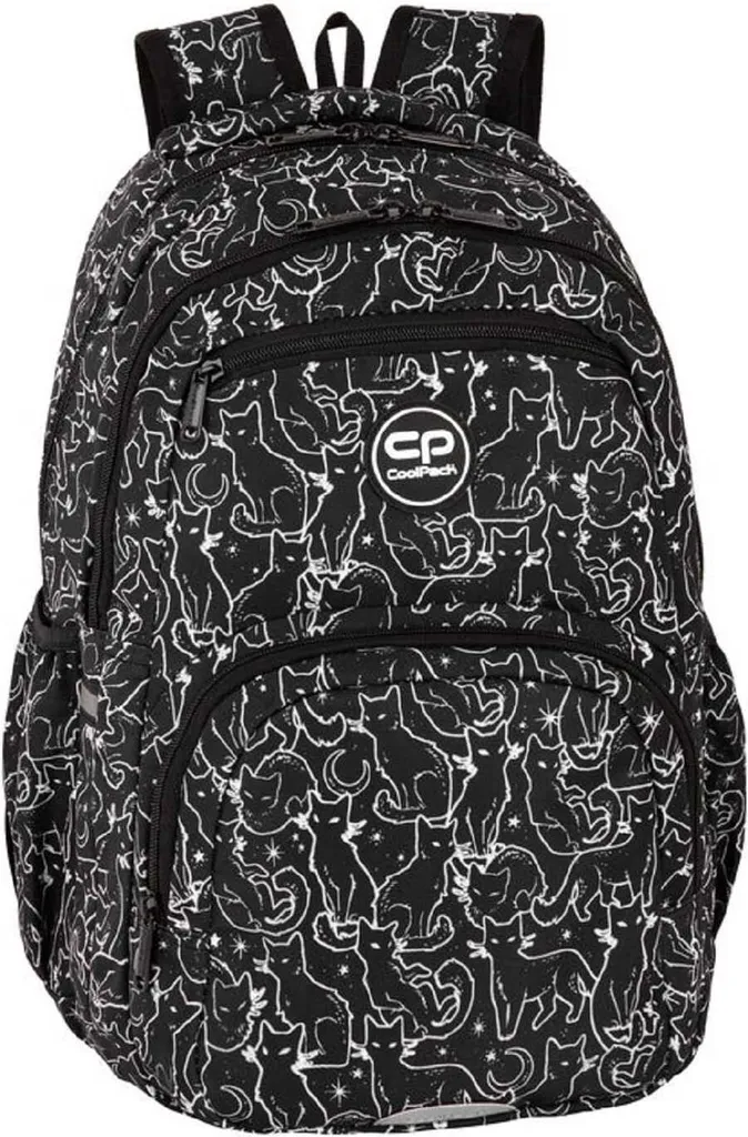 Sac à dos enfant Coolpack Pick ergonomique et léger motif chat noir