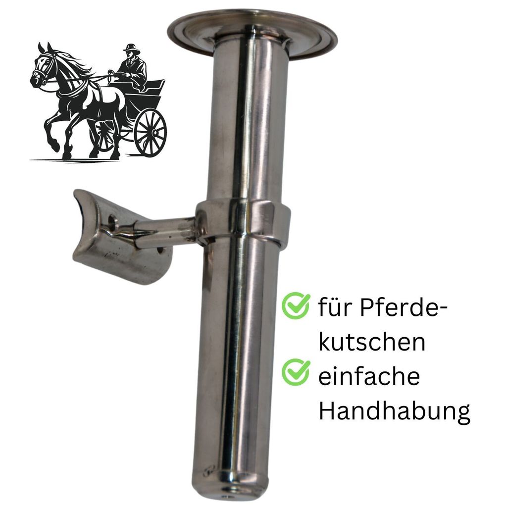 AMKA Peitschenhalter aus Messing verchromt