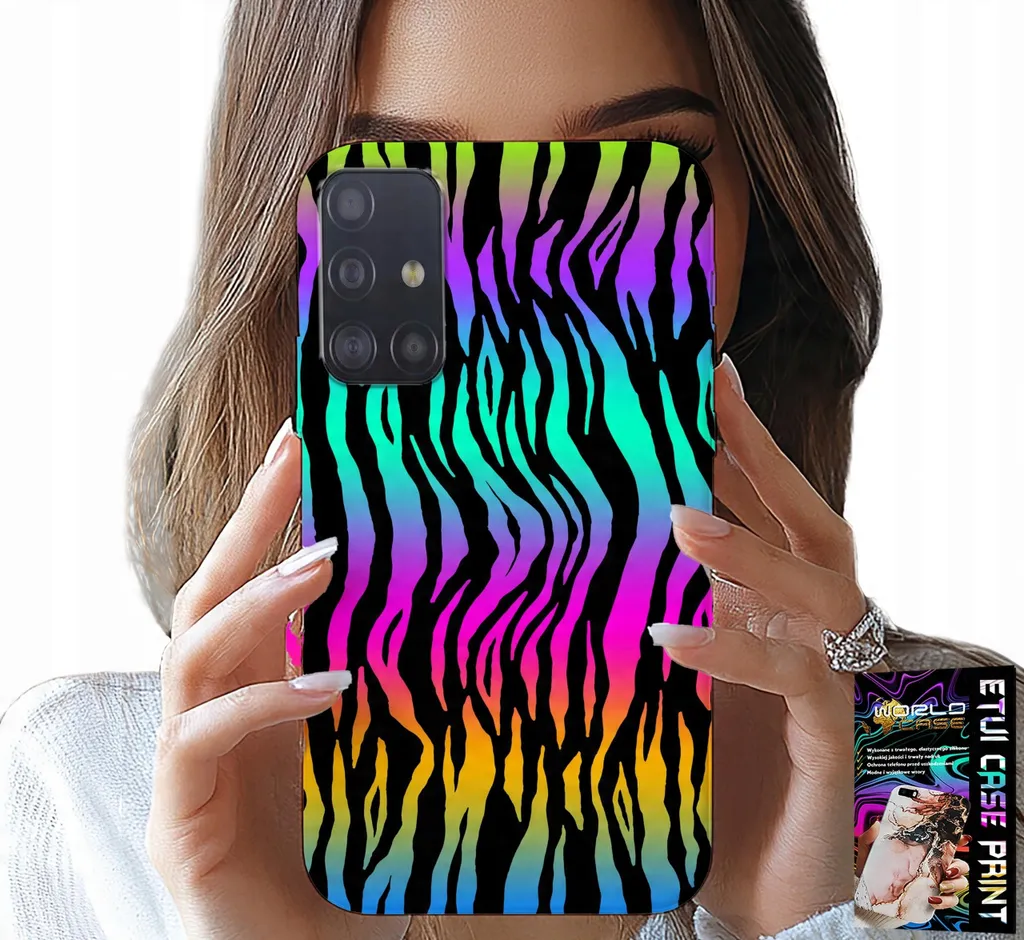 Custodia Per Samsung Galaxy A71 - Custodia Con Motivi Astratti E Colorati + Pellicola