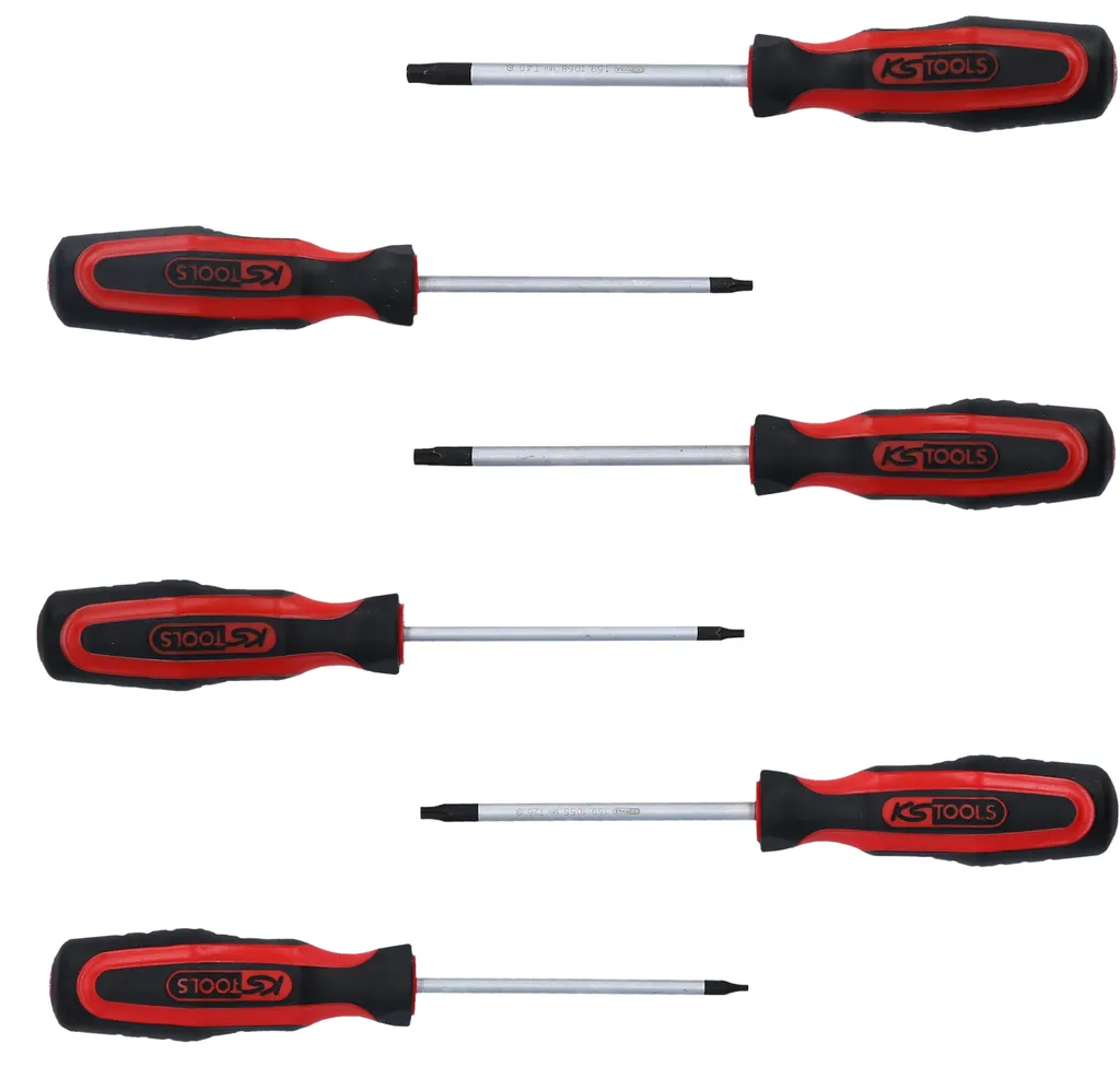 KS Tools 159.0040 Set Giraviti ERGOTORQUEplus TX con Foro - 6 Pezzi